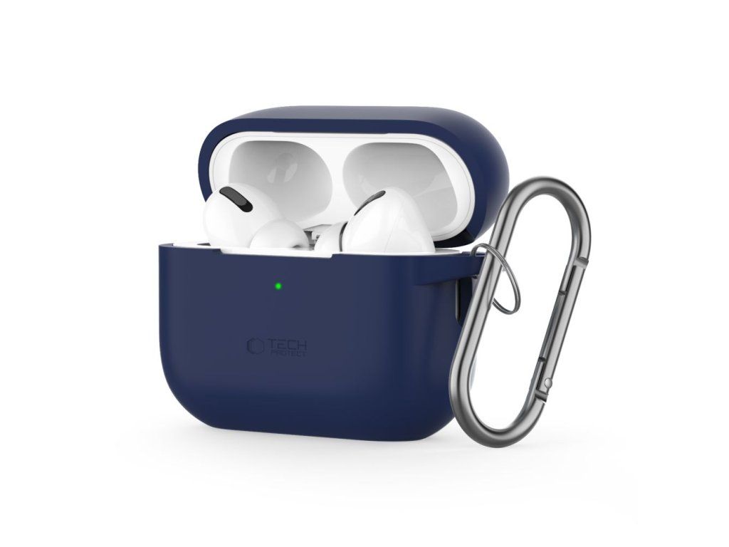Silikónové puzdro pre Apple AirPods Pro 1/2, Tech-Protect, Modré