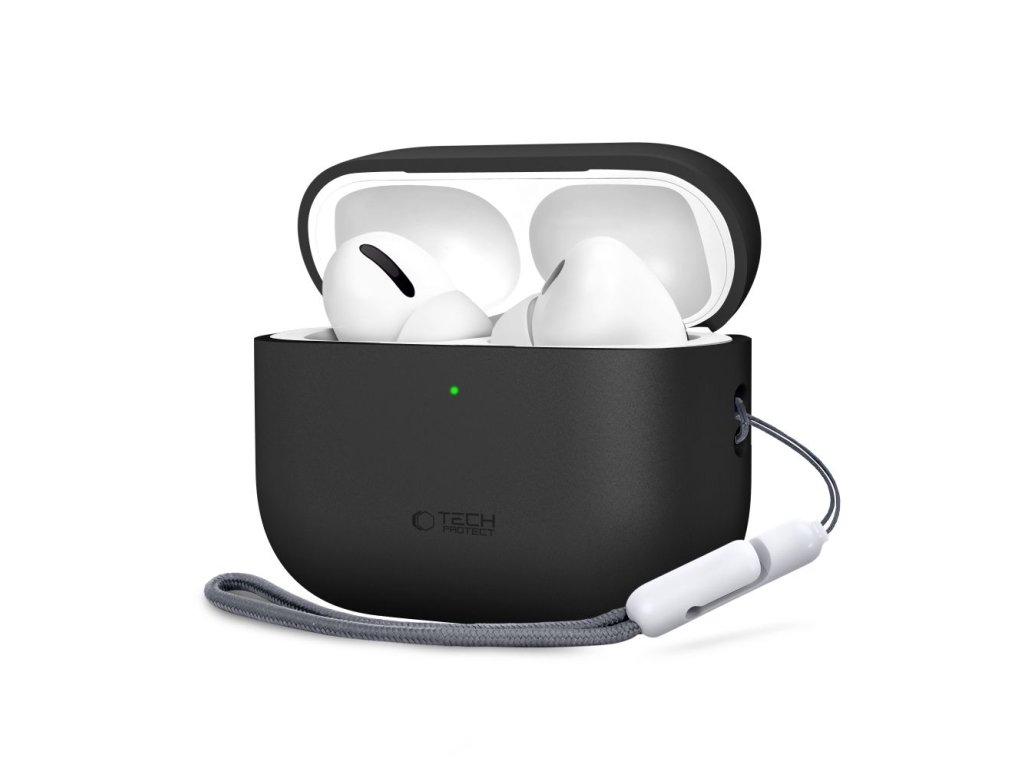 TECH-PROTECT Silikónové puzdro pre Apple Airpods 3, Čierne