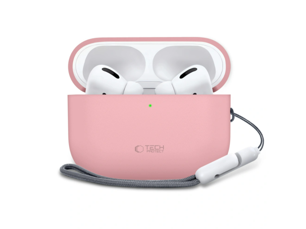 Silikónové puzdro TECH-PROTECT pre Apple AirPods PRO 3, Tech-Protect, Ružové – detail 1