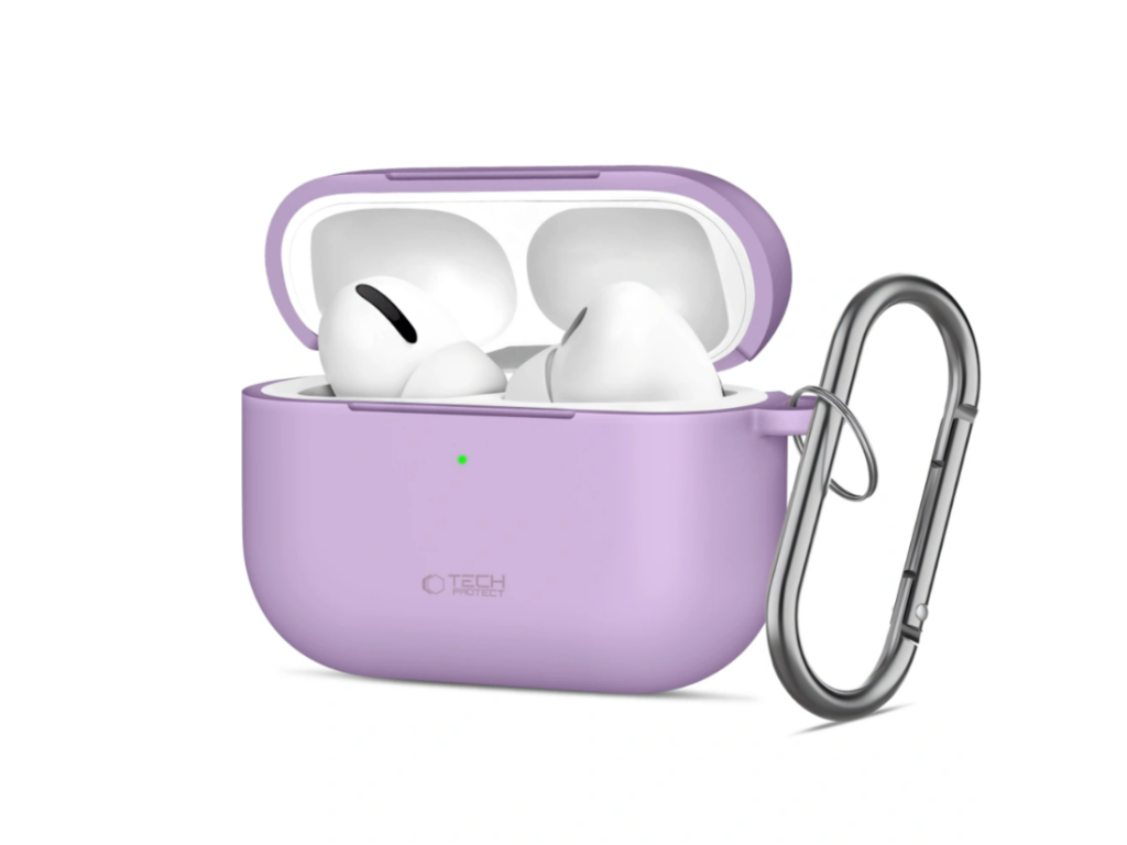 Silikónové puzdro pre Apple AirPods Pro 3, Tech-Protect, Fialová – detail 1