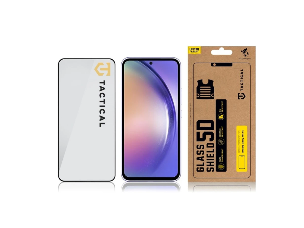 Ochranné sklo 5D Glass Shield pre Samsung Galaxy A36/A56, Tactical, Čierne