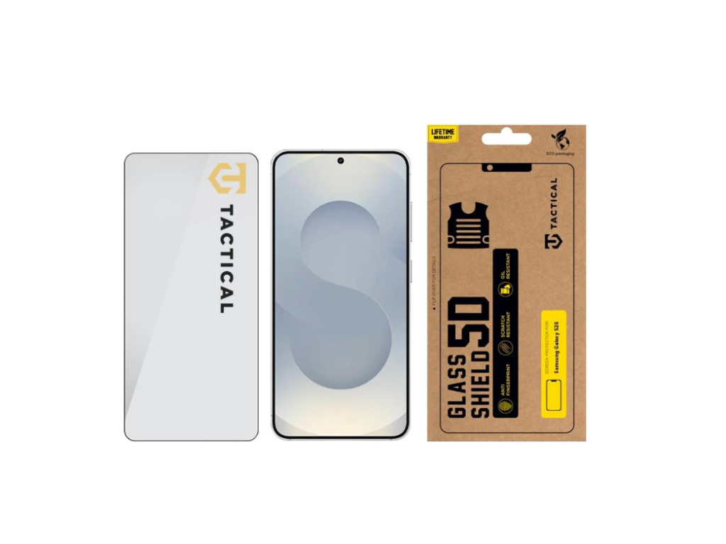 Ochranné sklo 5D Glass Shield pre Samsung Galaxy S26, Tactical, Čierne