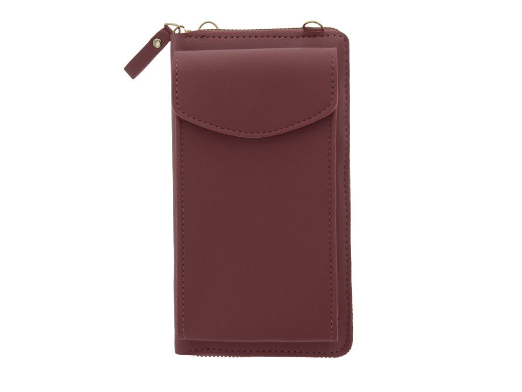 Crossbody puzdro na mobil s úložným priestorom, TFO, Ružové