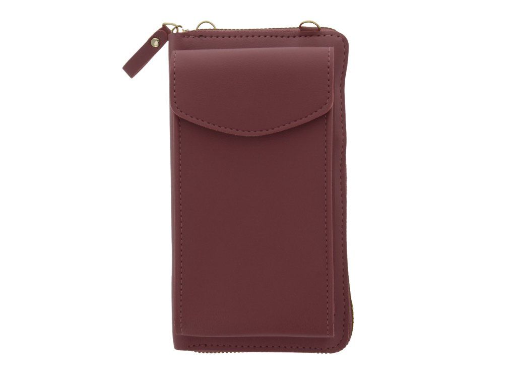 Crossbody puzdro na mobil s úložným priestorom, TFO, Ružové – detail 1