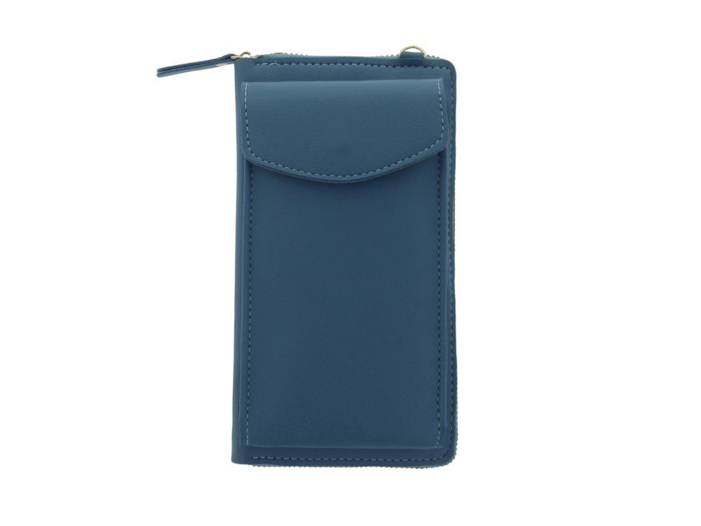 Crossbody puzdro na mobil s úložným priestorom, TFO, Modré