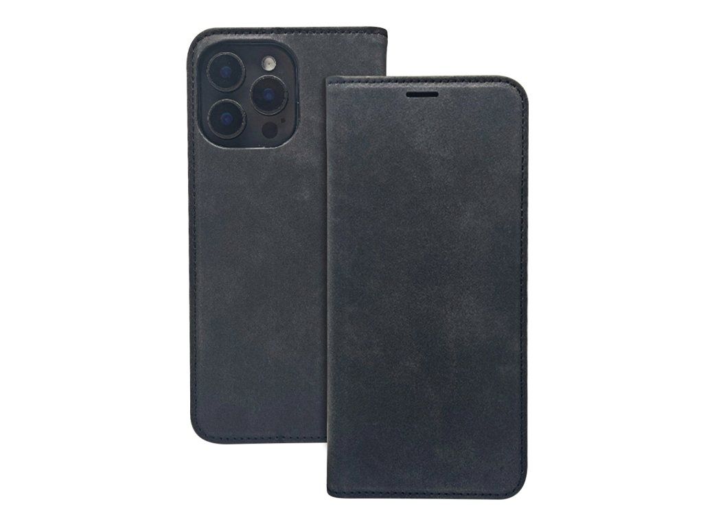 Smart Suede puzdro pre Apple iPhone 15, TFO, Čierne