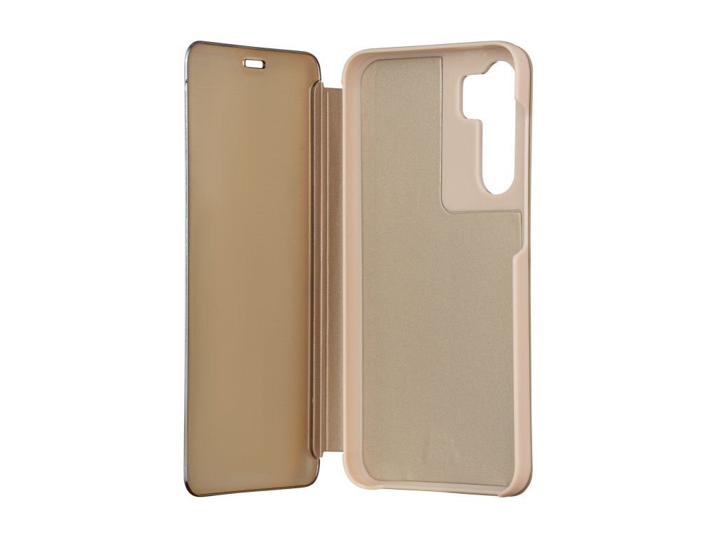 Fold Mirror View puzdro pre Samsung Galaxy A14 4G/5G, TFO, Zlaté