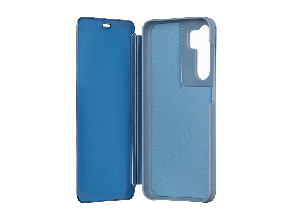Fold Mirror View puzdro pre Samsung Galaxy A14 4G/5G, TFO, Modré