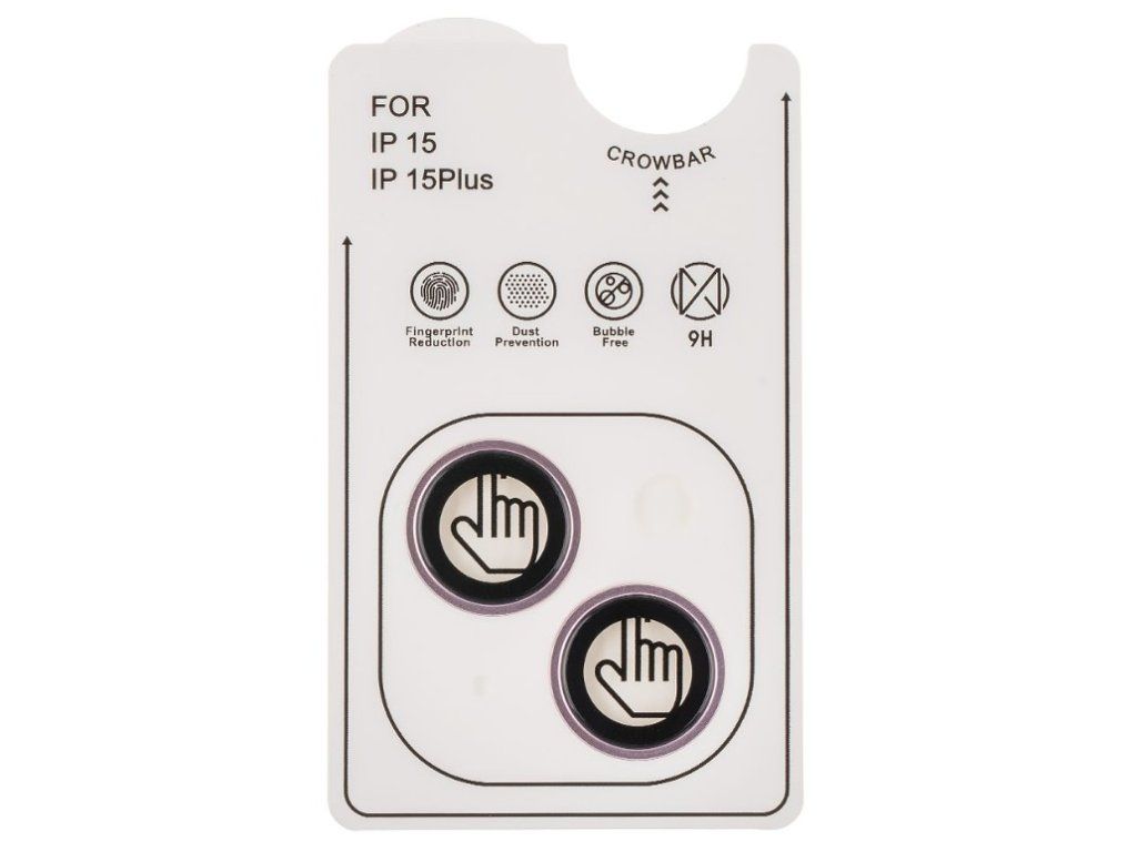 Ochranné šošovky kamery pre Apple iPhone 15 / iPhone 15 Plus, OBAL:ME, Ružové