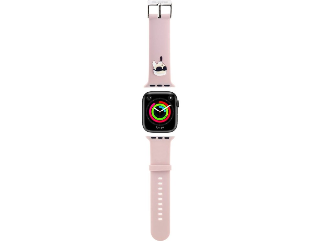 Karl Lagerfeld Karl Head NFT Remienok pre Apple Watch 42/44/45/46/49 Pink