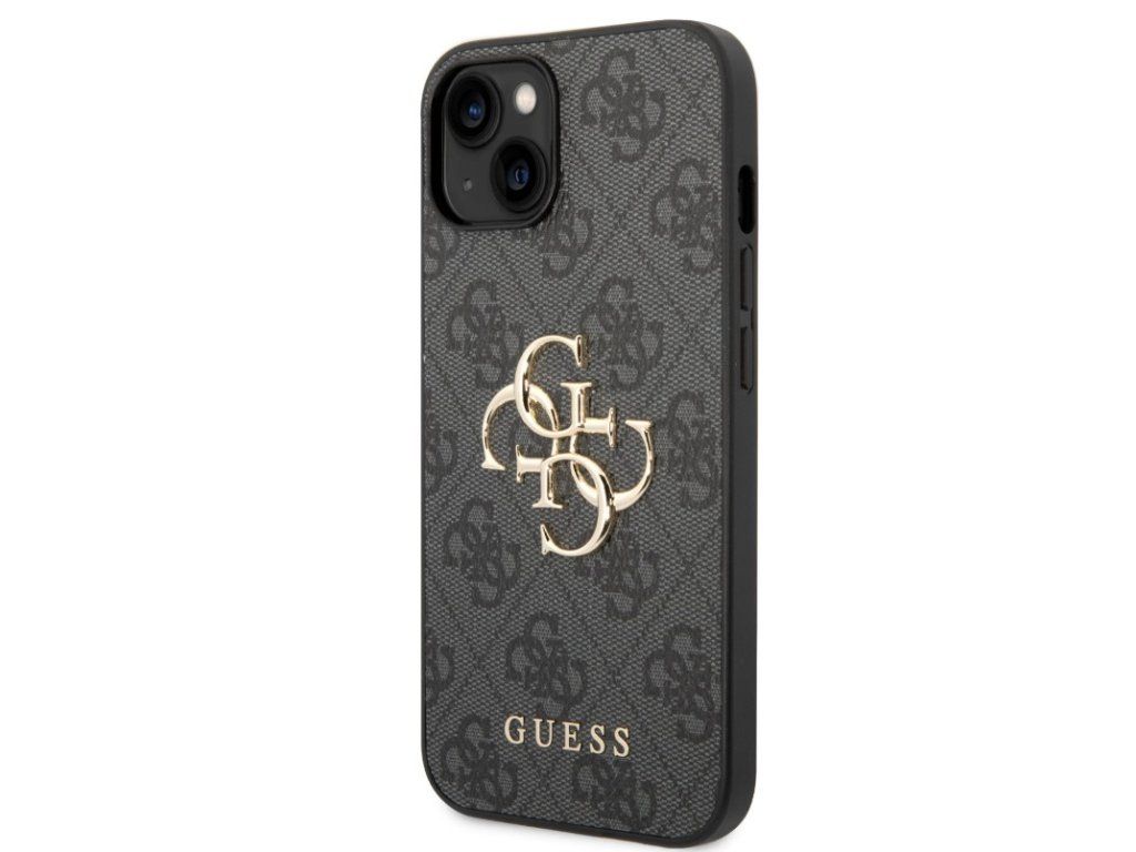 PU 4G Metal Logo Kryt pre iPhone 15, Guess