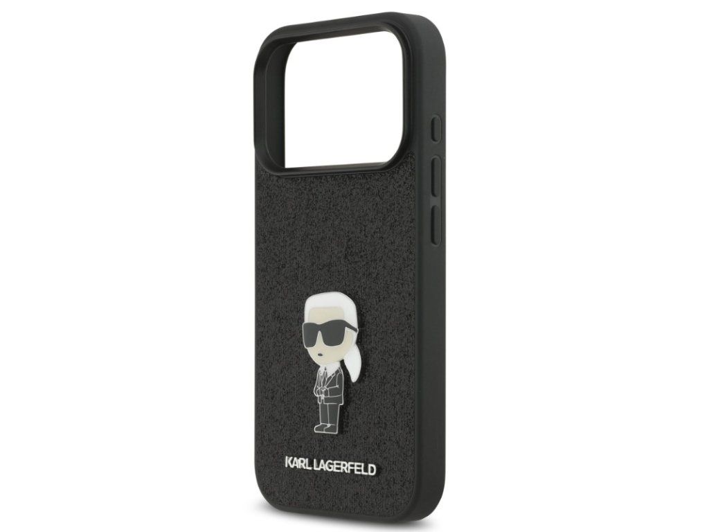 Fixed Glitter Metal Ikonik Kryt pre iPhone 17 Pro, Karl Lagerfeld – detail 1