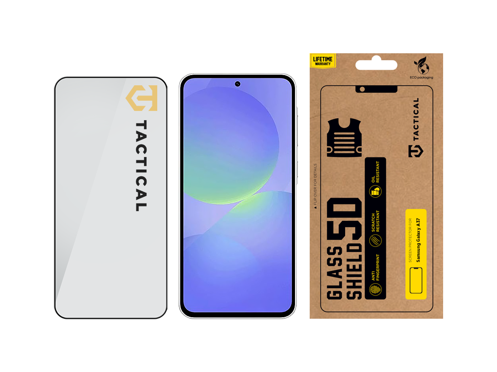 Glass Shield 5D Ochranné sklo pre Samsung Galaxy A37, Tactical