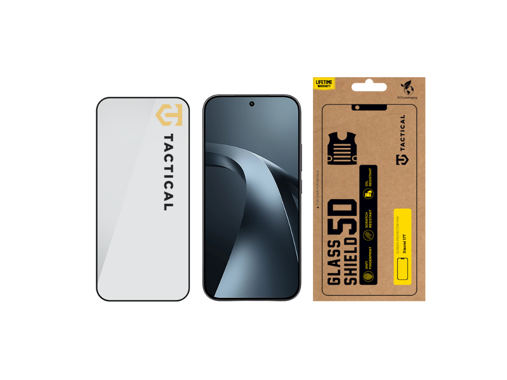 Ochranné sklo 5D pre Xiaomi 17T, Tactical