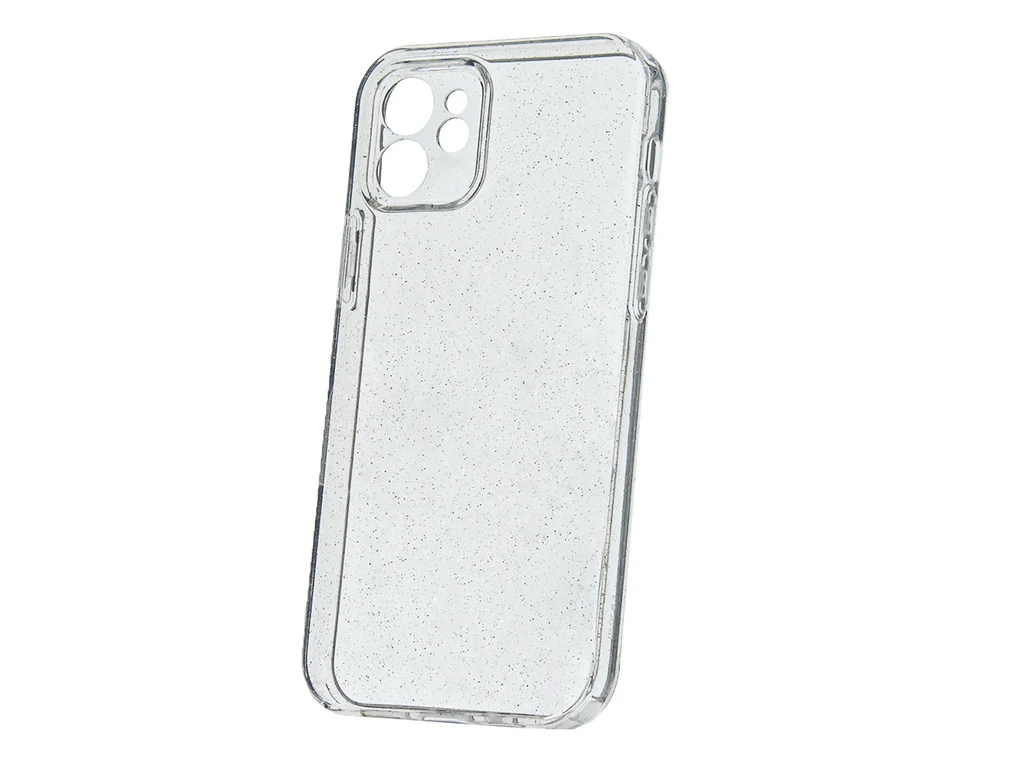 Silikónový kryt pre Apple iPhone 17 Pro / iPhone 18 Pro, Transparentný-Trblietavý, TFO