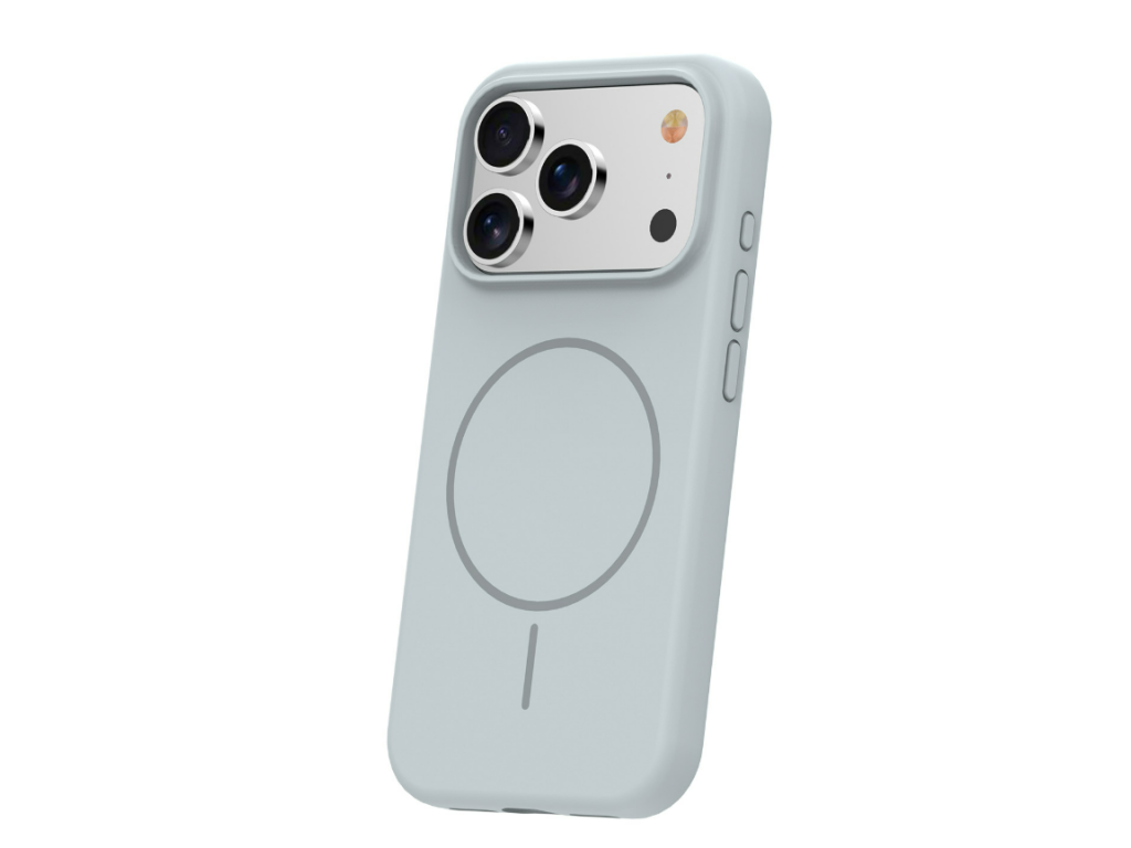 Silikonový kryt s MagSafe pre Apple iPhone 17 Pro Max / iPhone 18 Pro Max, Sivý – detail 2