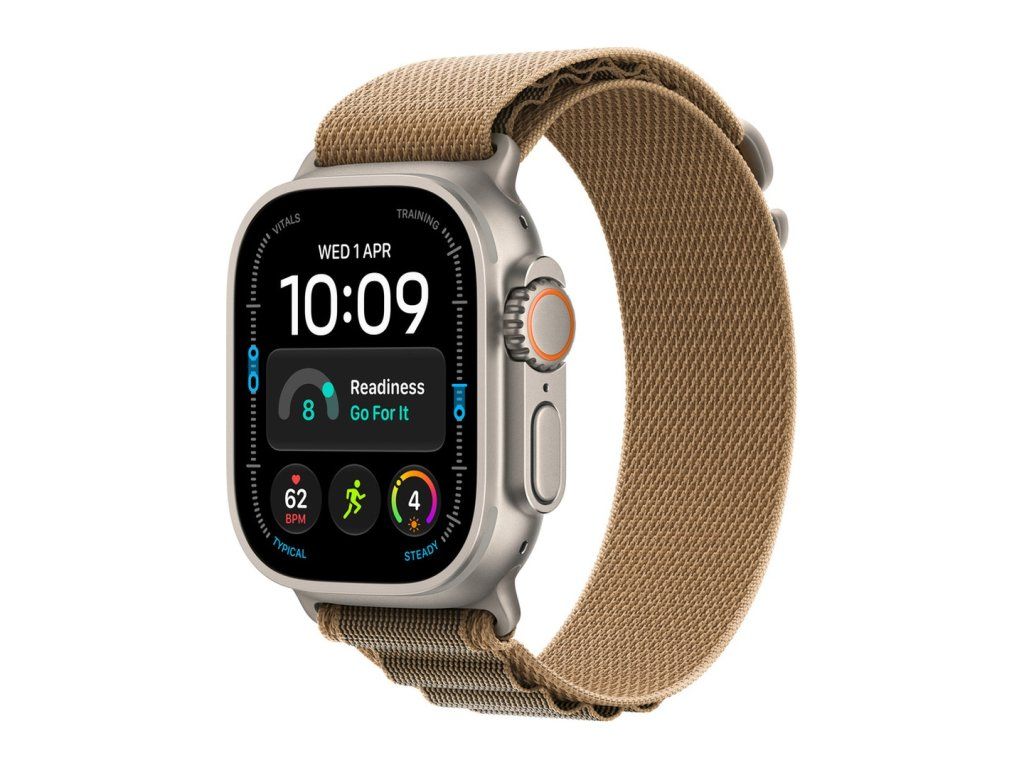 Apple Watch Ultra 4 49 mm prírodný titán, púštny alpský ťah (S)