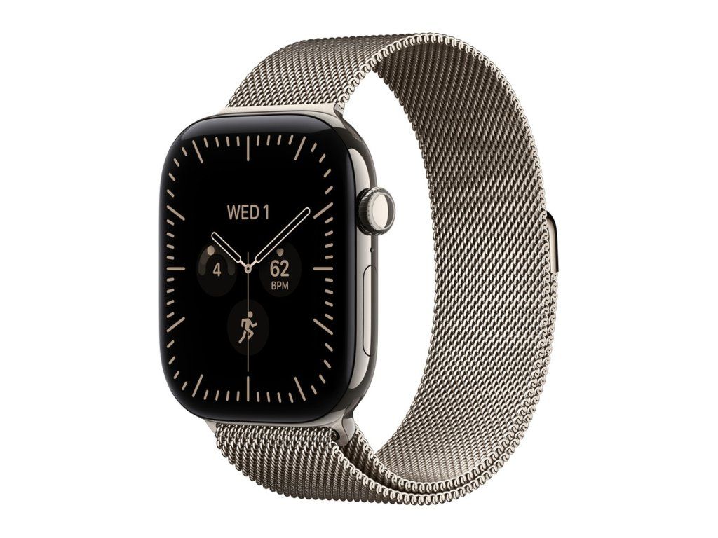 Apple Watch Series 12 42 mm prírodný titán, prírodný milánsky ťah