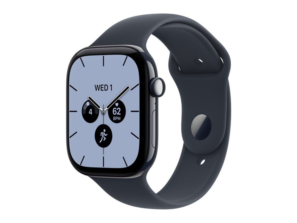 Apple Watch Series 12 42 mm nočne modrá, námornícky modrý športový remienok (S/M)
