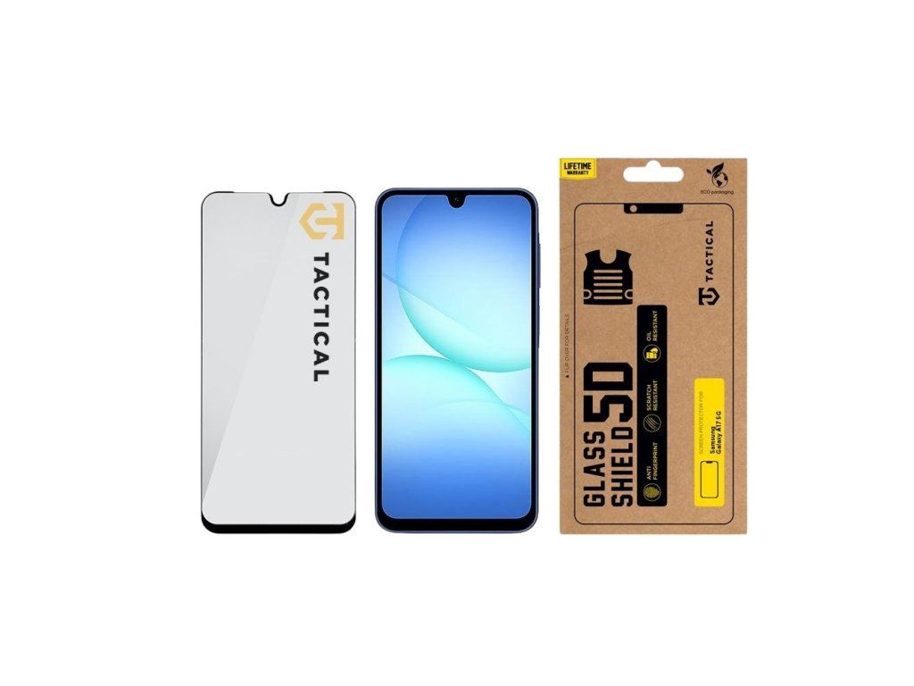Glass Shield 5D Ochranné sklo pre Samsung Galaxy A18 4G / A17 4G / A17 5G, Tactical