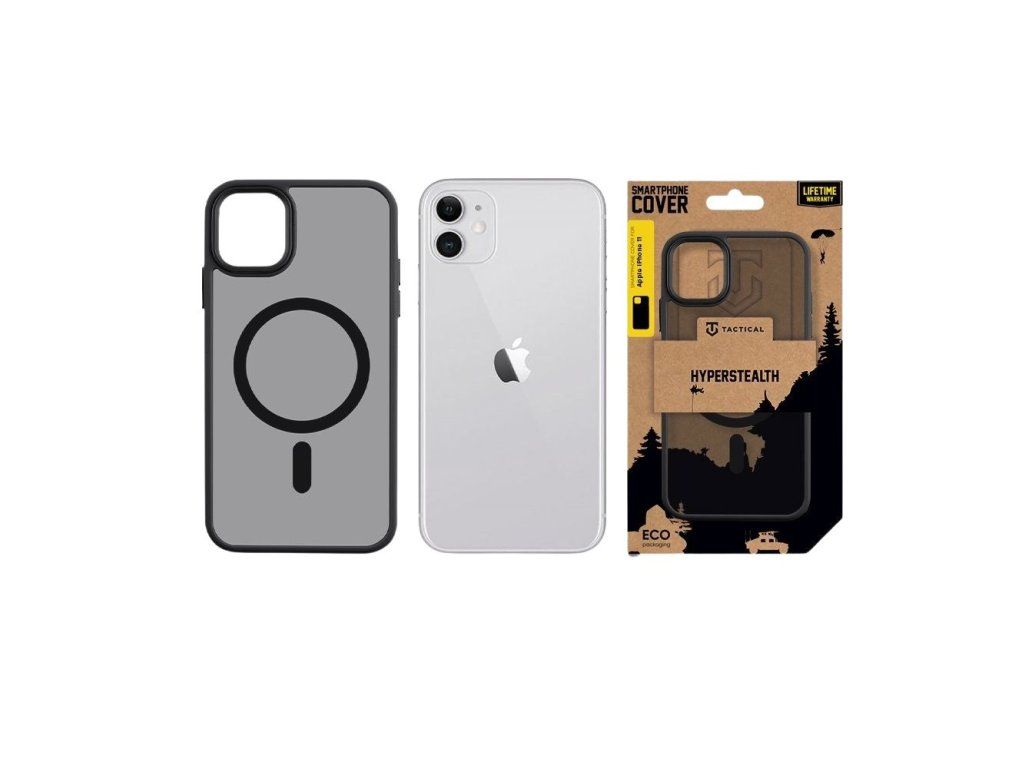 MagForce Hyperstealth kryt pre Apple iPhone 11, Tactical, Čierny (Asphalt)