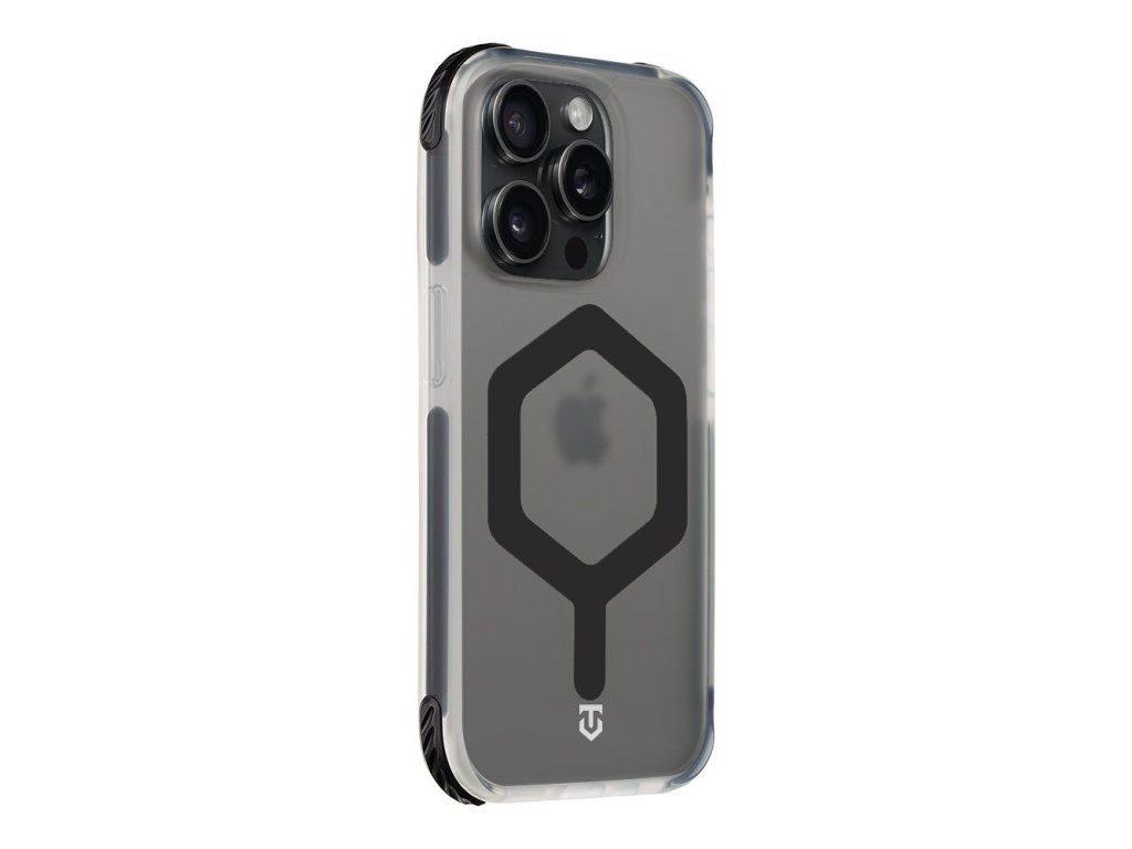 MagForce Hexagon kryt pre Apple iPhone 15 Pro, Tactical, Čierny transparentný (T-Black)