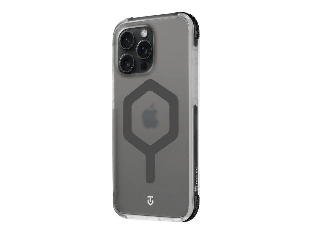 MagForce Hexagon kryt pre Apple iPhone 15 Pro Max, Tactical, Čierny transparentný (T-Black)