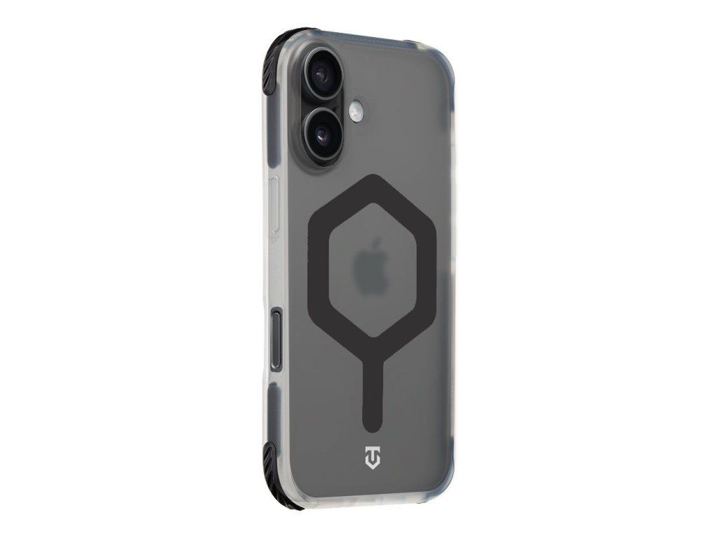 MagForce Hexagon kryt pre Apple iPhone 16, Tactical, Čierny transparentný (T-Black)