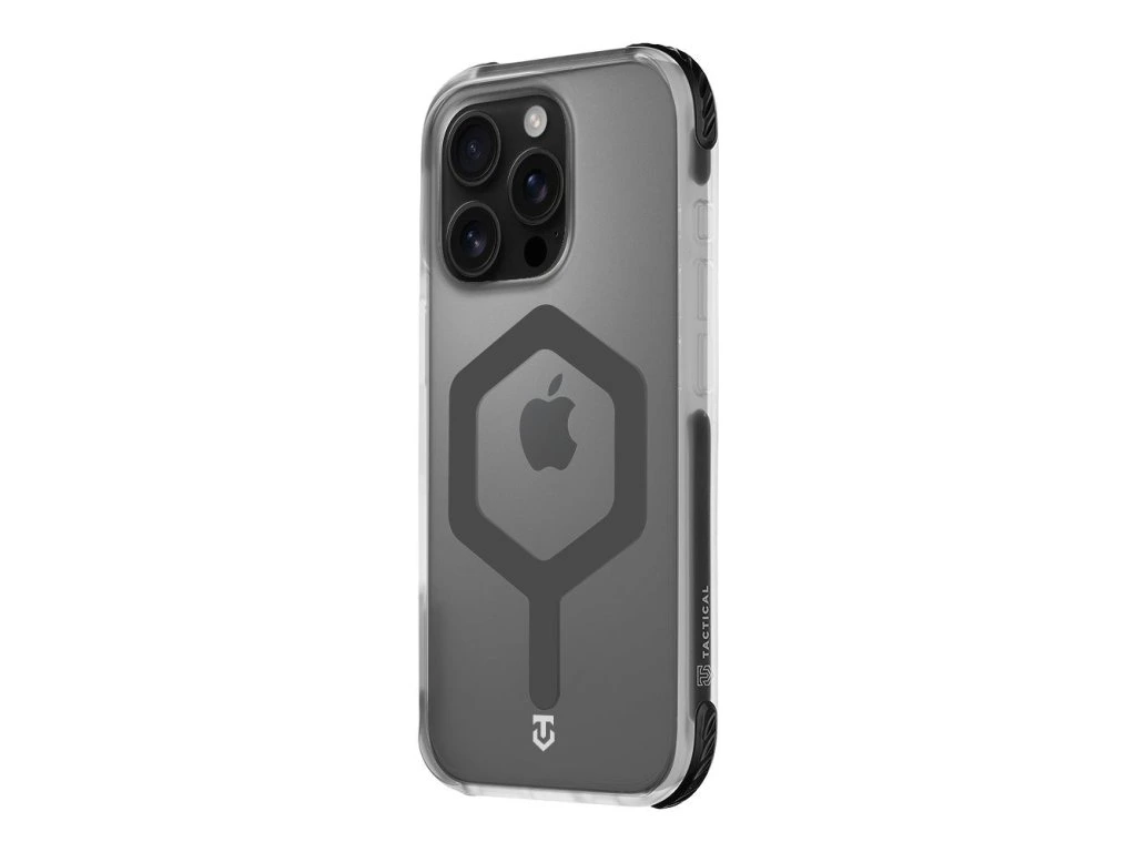 MagForce Hexagon kryt pre Apple iPhone 16 Pro, Tactical, Čierny transparentný (T-Black)