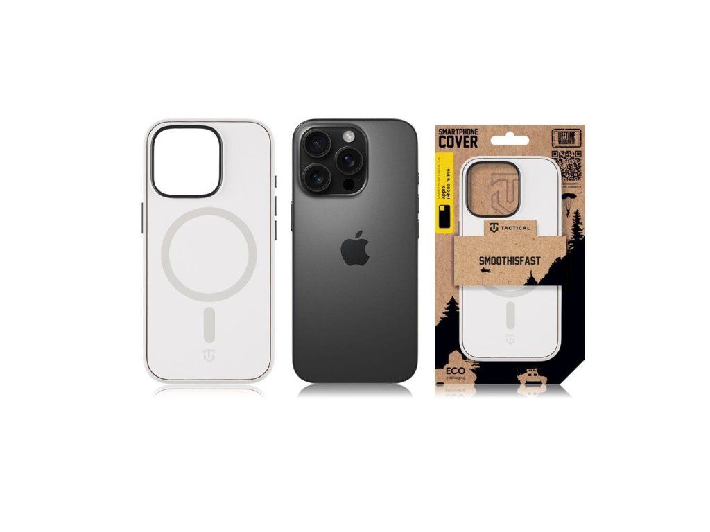 MagForce SmoothIsFast kryt pre Apple iPhone 16 Pro, Tactical, Biely (Chalk)