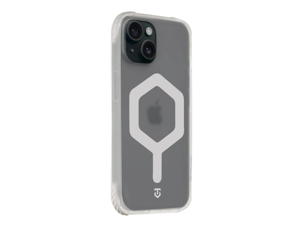 MagForce Hexagon kryt pre Apple iPhone 15, Tactical, Biely transparentný (T-White)