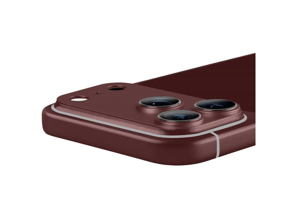 Camera Island ochrana fotoaparátu pre Apple iPhone 18 Pro Max, OBAL:ME, Tmavá čerešňová (Dark Cherry) – detail 1