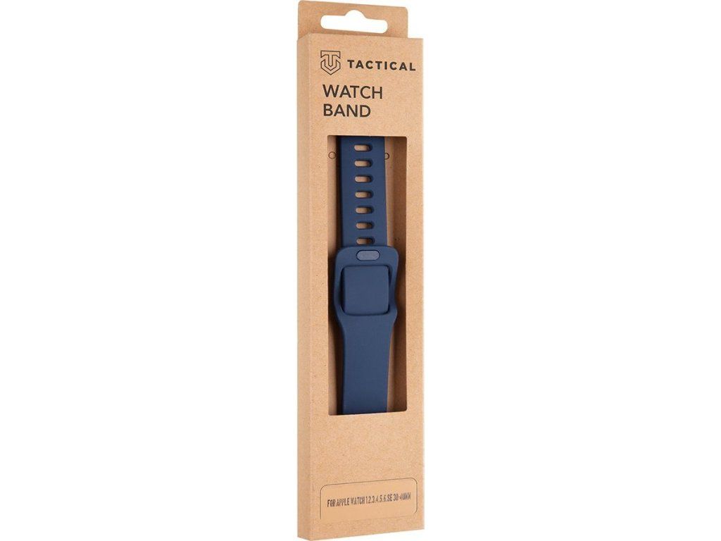 790 Silikónový remienok s prackou pre Apple Watch 38/40/41mm, Tactical, Modrý