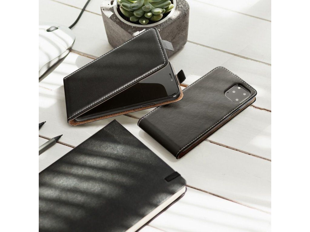 Flip puzdro pre Samsung Galaxy A22 4G, Čierne – detail 2