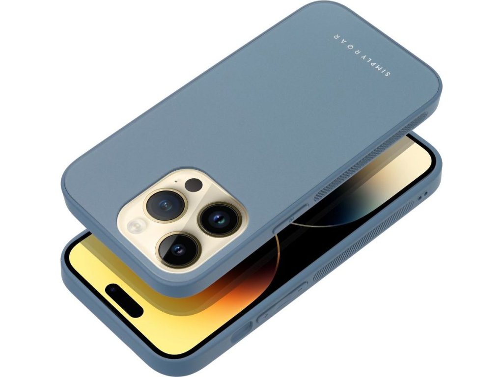 Matte Glass kryt pre Apple iPhone 14, Roar, Modrý – detail 1