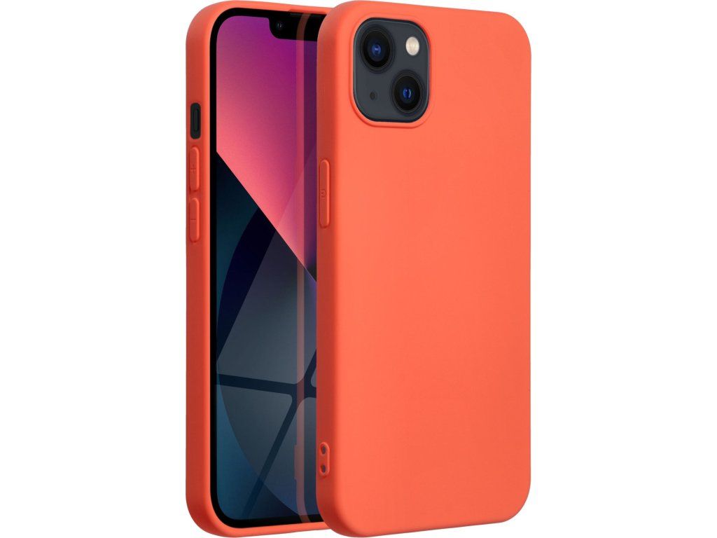 Silicone Lite kryt pre Apple iPhone 14, Forcell, Červený – detail 1
