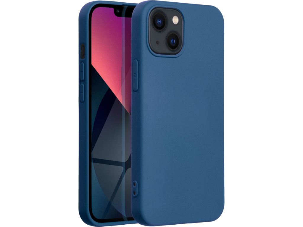 Silicone Lite kryt pre Apple iPhone 14 Plus, Forcell, Modrý – detail 1