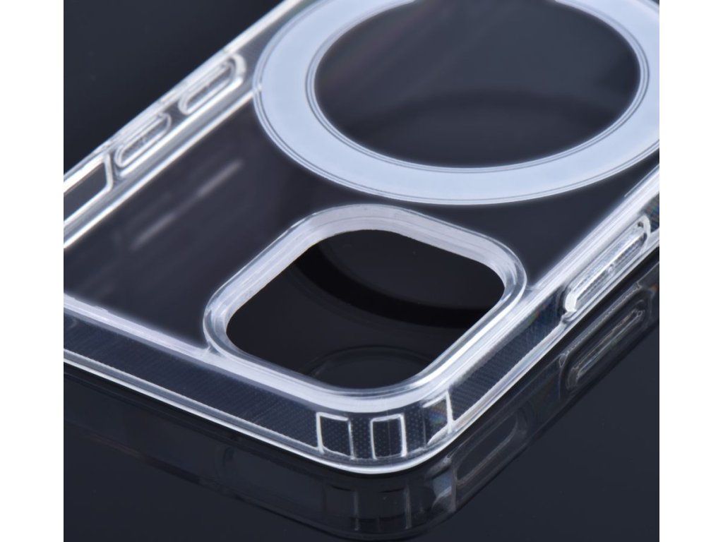 Silikónový kryt s MagSafe pre Apple iPhone 13 Pro Max, Transparentný – detail 1