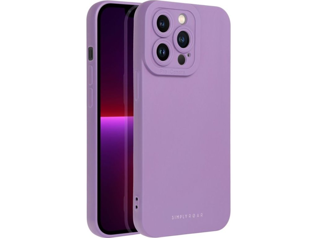 Luna kryt pre Apple iPhone 13 Pro, Roar, Fialový – detail 1